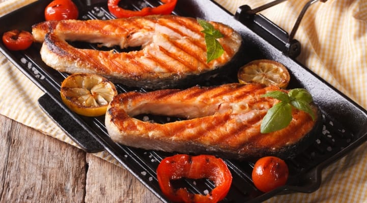 Grilled Salmon Darnes