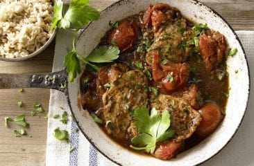 Chicken escalope with tomatoes Chicken escalope with tomatoes