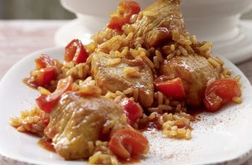 Turkey and rice stew