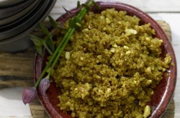 Oriental pan-fried quinoa