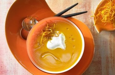 Fruity carrot soup