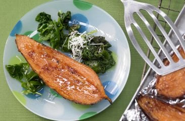 Glazed sweet potatoes