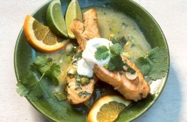 Salmon fillet with orange wasabi sauce Salmon fillet with orange wasabi sauce