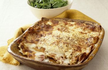 Savoury pancake gratin