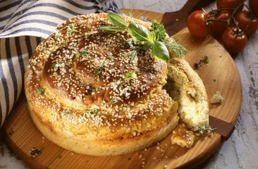 Herby potato bread Herby potato bread