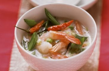 Asian prawn soup