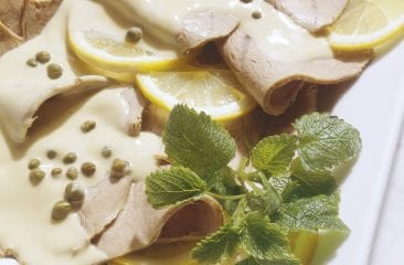 Roast veal in tuna sauce