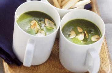 Wild garlic potato soup