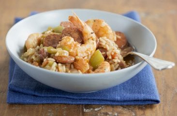 Creole rice with prawns