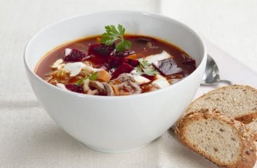 Beetroot soup with beef Beetroot soup with beef