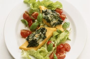 Polenta with spinach Polenta with spinach