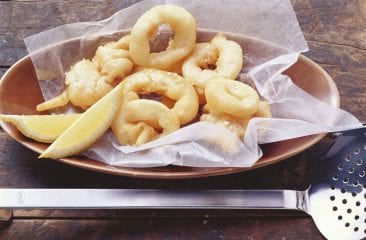 Deep fried calamari