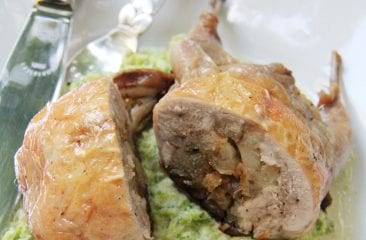 Quail with savoy cabbage Quail with savoy cabbage