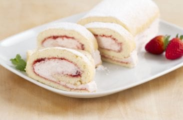 Strawberry cream roll