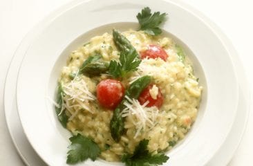 Saffron risotto with asparagus Saffron risotto with asparagus