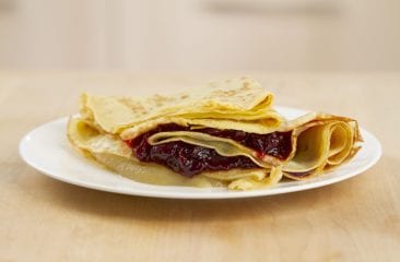 Sweet French crepes