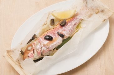 Red mullet en papillotte Red mullet en papillotte