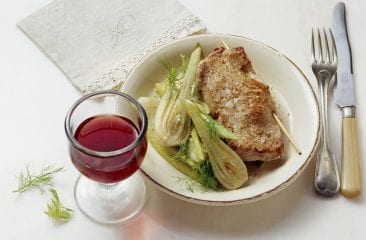 Veal fillet stuffed with tuna and fennel