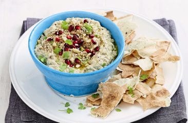 Oriental aubergine puree