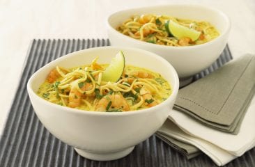 Noodle coconut milk soup (Laksa)