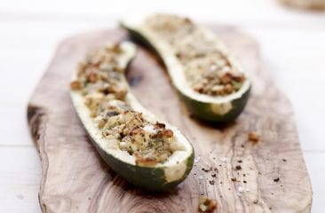 Courgettes with feta cheese and capers Courgettes with feta cheese and capers