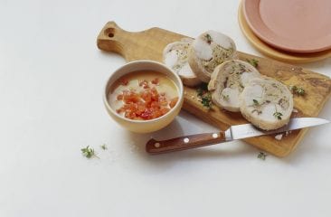 Italian stuffed rabbit saddle