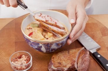 Red curry with duck breast