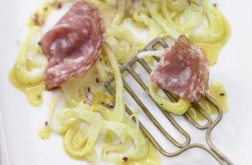 Fennel and salami salad