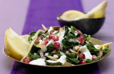 Oriental spinach salad