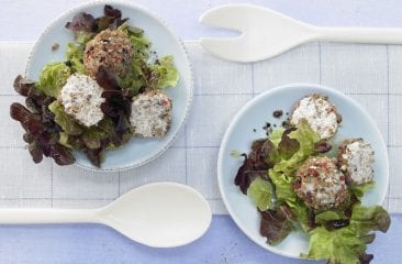 Peppered cream cheese balls