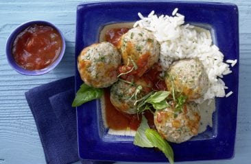 Veal and basil meatballs Veal and basil meatballs