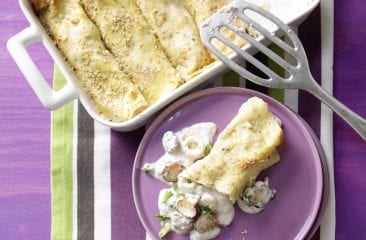 Baked sesame pancakes