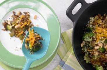 Colourful vegetable bulgur wheat