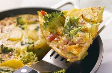 Potato omelette with vegetables Potato omelette with vegetables