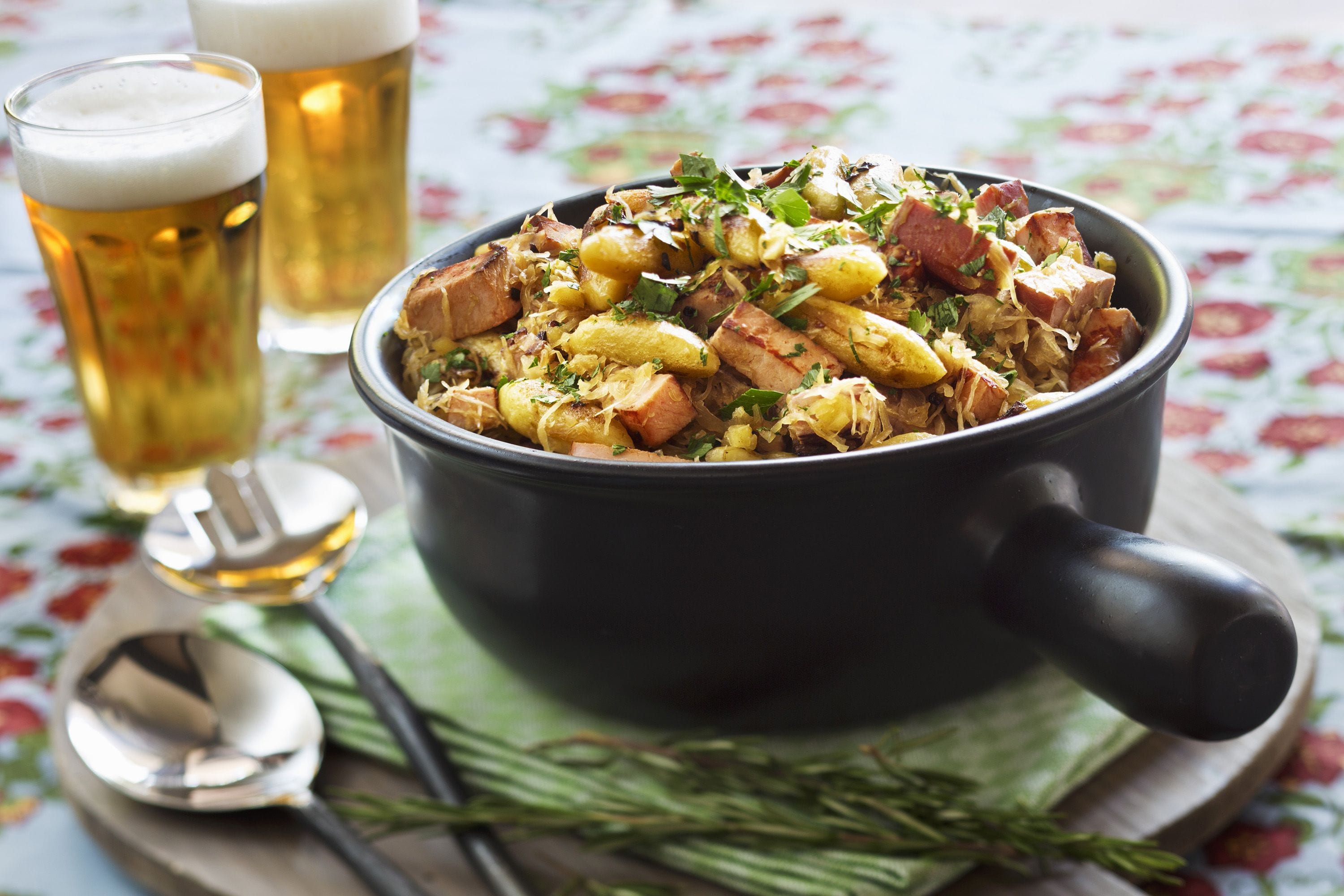 Potato dumplings with smoked pork and sauerkraut FreshMAG IE