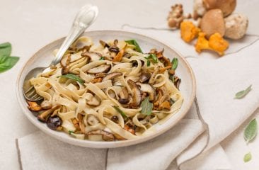 Tagliatelle with mushrooms