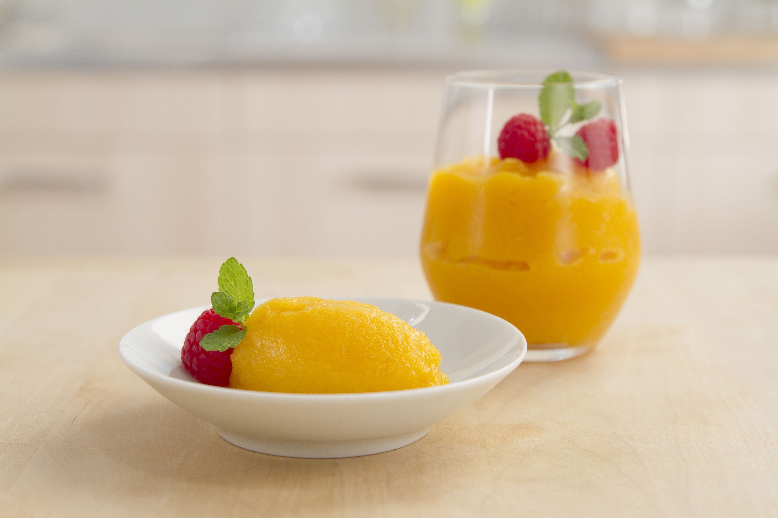 Halve the passion fruit and scoop out the pulp with a teaspoon into a …&amp...