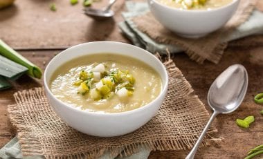 Leek and potato soup Leek and potato soup