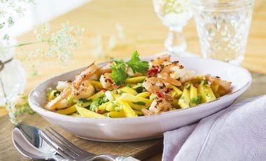 Mango salad with fried prawns Mango salad with fried prawns