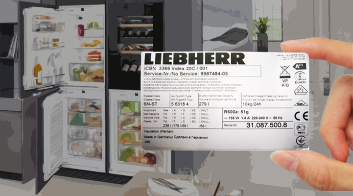 Liebherr Ratings Plate