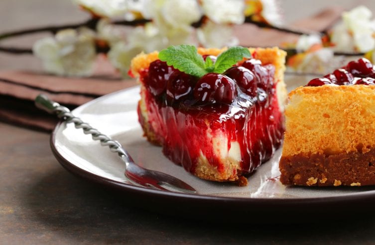 Cherry cheesecake