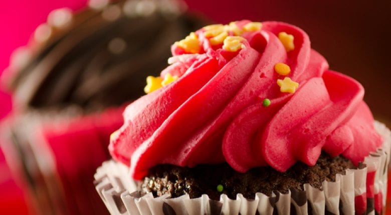 Beetroot cupcake