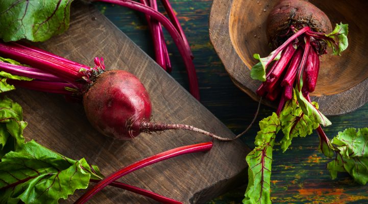 Fresh organic beetroot