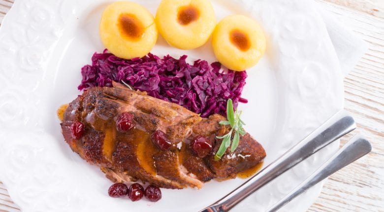Red Cabbage with Duck fillet