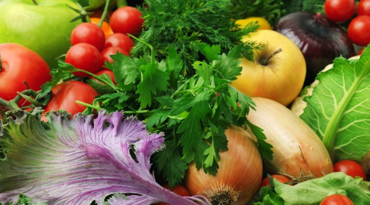 Fresh fruits and vegetables