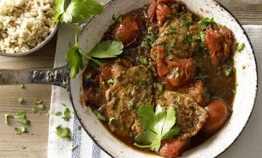 Chicken escalope with tomatoes
