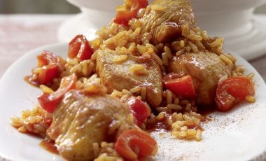 Turkey and rice stew