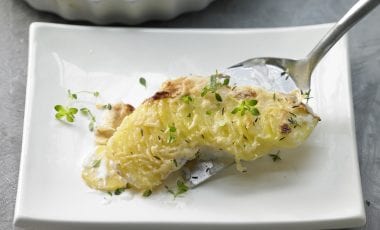 Light potato gratin