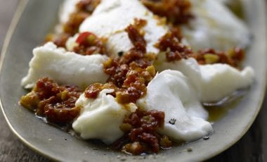 Marinated chilli mozzarella