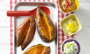 Baked sweet potatoes